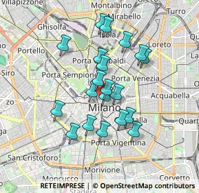 Mappa Piazzetta Bossi, 20121 Milano MI, Italia (1.4695)