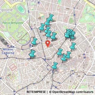 Mappa Piazzetta Bossi, 20121 Milano MI, Italia (0.4155)