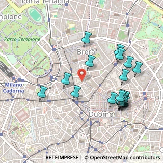 Mappa Piazzetta Bossi, 20121 Milano MI, Italia (0.5365)