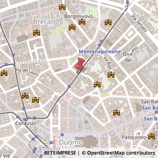 Mappa Via Romagnosi, 6, 20121 Milano, Milano (Lombardia)