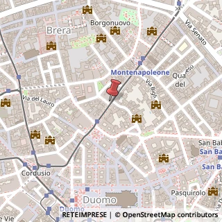 Mappa Via Alessandro Manzoni, 7, 20121 Milano, Milano (Lombardia)