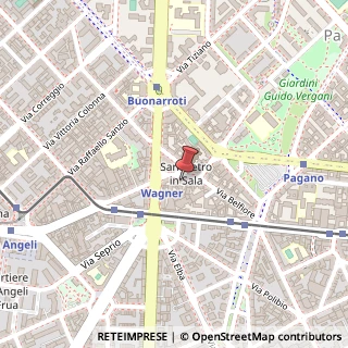 Mappa Piazza Riccardo Wagner, 9, 20145 Milano, Milano (Lombardia)