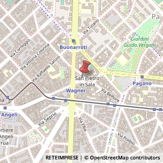 Mappa Piazza Riccardo Wagner, 20145 Milano MI, Italia, 20145 Milano, Milano (Lombardia)