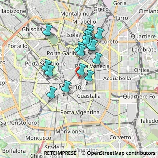 Mappa Via Bagutta, 20121 Milano MI, Italia (1.54471)