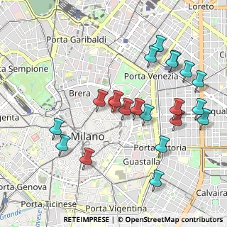 Mappa Via Bagutta, 20121 Milano MI, Italia (1.088)