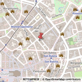 Mappa Via Monte Napoleone, 8, 20121 Milano, Milano (Lombardia)