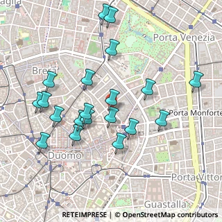 Mappa Via Bagutta, 20121 Milano MI, Italia (0.4995)
