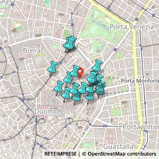 Mappa Via Montenapoleone, 20121 Milano MI, Italia (0.2925)