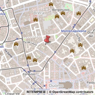 Mappa Via Giuseppe Verdi, 5, 20121 Milano, Milano (Lombardia)