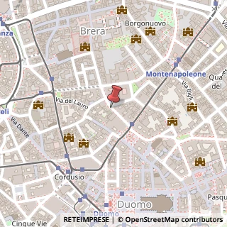 Mappa Via Caprera, 36, 20121 Milano, Milano (Lombardia)