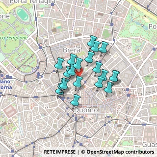 Mappa Via Giuseppe Verdi, 20121 Milano MI, Italia (0.3085)
