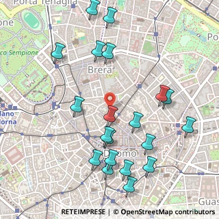 Mappa Via Giuseppe Verdi, 20121 Milano MI, Italia (0.5805)
