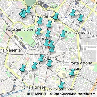 Mappa Via Giuseppe Verdi, 20121 Milano MI, Italia (1.1085)