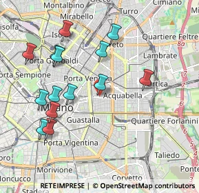 Mappa Piazza Risorgimento, 20129 Milano MI, Italia (2.03357)