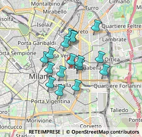 Mappa Piazza Risorgimento, 20129 Milano MI, Italia (1.26235)