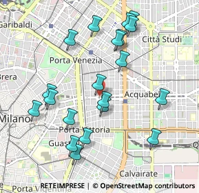 Mappa Piazza Risorgimento, 20129 Milano MI, Italia (1.0165)