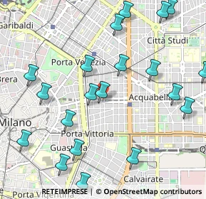 Mappa Piazza Risorgimento, 20129 Milano MI, Italia (1.2585)