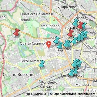 Mappa Via Val Bregaglia, 20147 Milano MI, Italia (2.501)