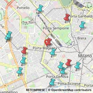 Mappa Via XX Settembre, 20123 Milano MI, Italia (1.42933)