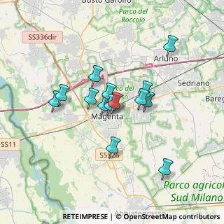 Mappa Via Giuseppe Verdi, 20013 Magenta MI, Italia (2.725)
