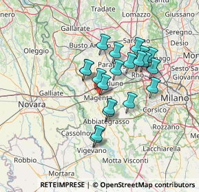 Mappa Via Giuseppe Verdi, 20013 Magenta MI, Italia (11.1865)