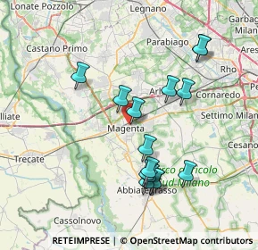 Mappa Via Giuseppe Verdi, 20013 Magenta MI, Italia (7.22467)
