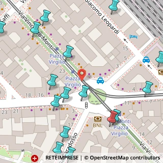 Mappa Piazza Virgilio, 20123 Milano MI, Italia (0.106)