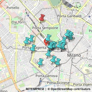 Mappa Piazza Virgilio, 20123 Milano MI, Italia (0.734)