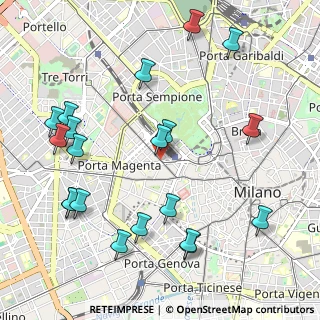 Mappa Milano, 20099 Milano MI, Italia (1.234)