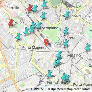 Mappa Piazza Virgilio, 20123 Milano MI, Italia (1.3435)