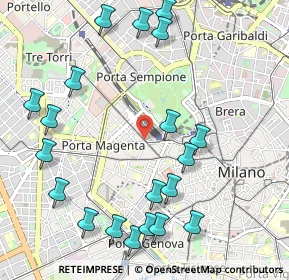 Mappa Via Vincenzo Monti, 20121 Milano MI, Italia (1.2565)