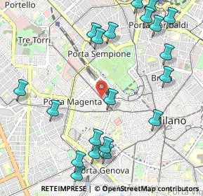 Mappa Via Vincenzo Monti, 20121 Milano MI, Italia (1.3)