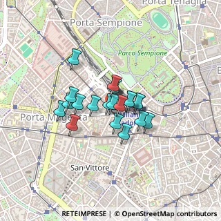 Mappa Piazza Virgilio, 20123 Milano MI, Italia (0.2765)