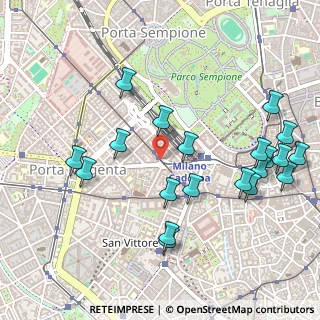 Mappa Piazza Virgilio, 20123 Milano MI, Italia (0.5785)