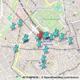 Mappa Piazza Virgilio, 20123 Milano MI, Italia (0.426)