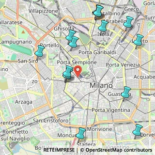 Mappa Piazza Virgilio, 20123 Milano MI, Italia (2.594)