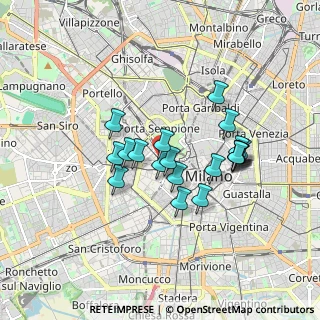 Mappa Via Vincenzo Monti, 20121 Milano MI, Italia (1.4385)