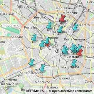 Mappa Via Vincenzo Monti, 20121 Milano MI, Italia (2.04059)