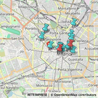 Mappa Piazza Virgilio, 20123 Milano MI, Italia (1.37625)