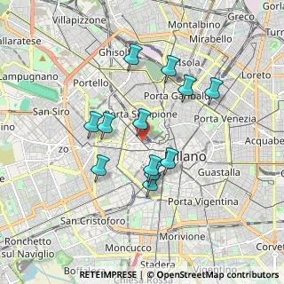 Mappa Piazza Virgilio, 20123 Milano MI, Italia (1.5425)