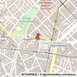 Mappa Via Giovanni Rasori, 9, 20145 Milano, Milano (Lombardia)