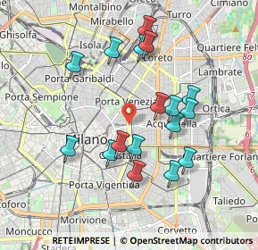 Mappa Piazza del Tricolore, 20129 Milano MI, Italia (1.73353)