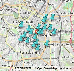 Mappa Piazza del Tricolore, 20129 Milano MI, Italia (1.2615)