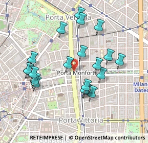 Mappa Piazza del Tricolore, 20129 Milano MI, Italia (0.4645)