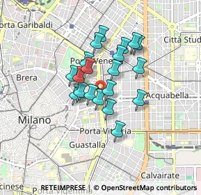 Mappa Piazza del Tricolore, 20129 Milano MI, Italia (0.6205)