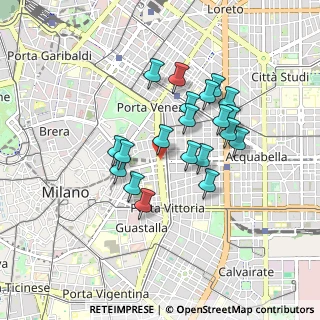 Mappa Piazza del Tricolore, 20129 Milano MI, Italia (0.7325)