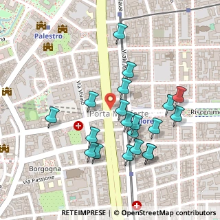 Mappa Piazza del Tricolore, 20129 Milano MI, Italia (0.2325)
