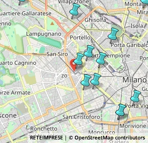 Mappa Via Federico Faruffini, 20149 Milano MI, Italia (2.60538)