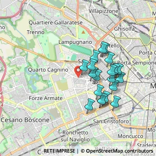 Mappa Piazza Melozzo da Forlì, 20147 Milano MI, Italia (1.6495)