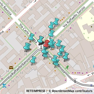 Mappa Via Ravizza Carlo, 20149 Milano MI, Italia (0.0376)